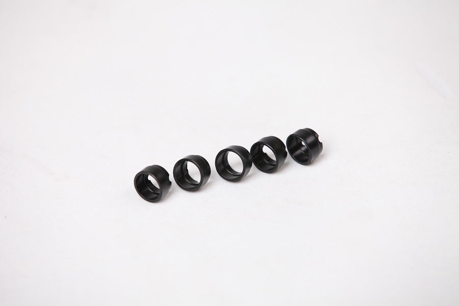 Black drive cup covers for 1:6 RC model vehicles