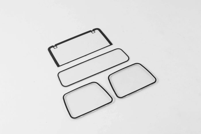1:10 Mashigan Windows Set with four clear plastic window frames