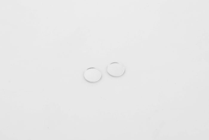 Pair of circular mirror lenses for RC vehicle customization