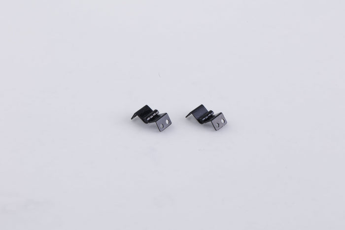 Apache 1:18 HOOD MOUNT SET, two black metal hinged brackets.