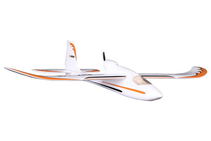 FMS 800mm Easy Trainer RTF airplane with orange accents, perfect for novice pilots.