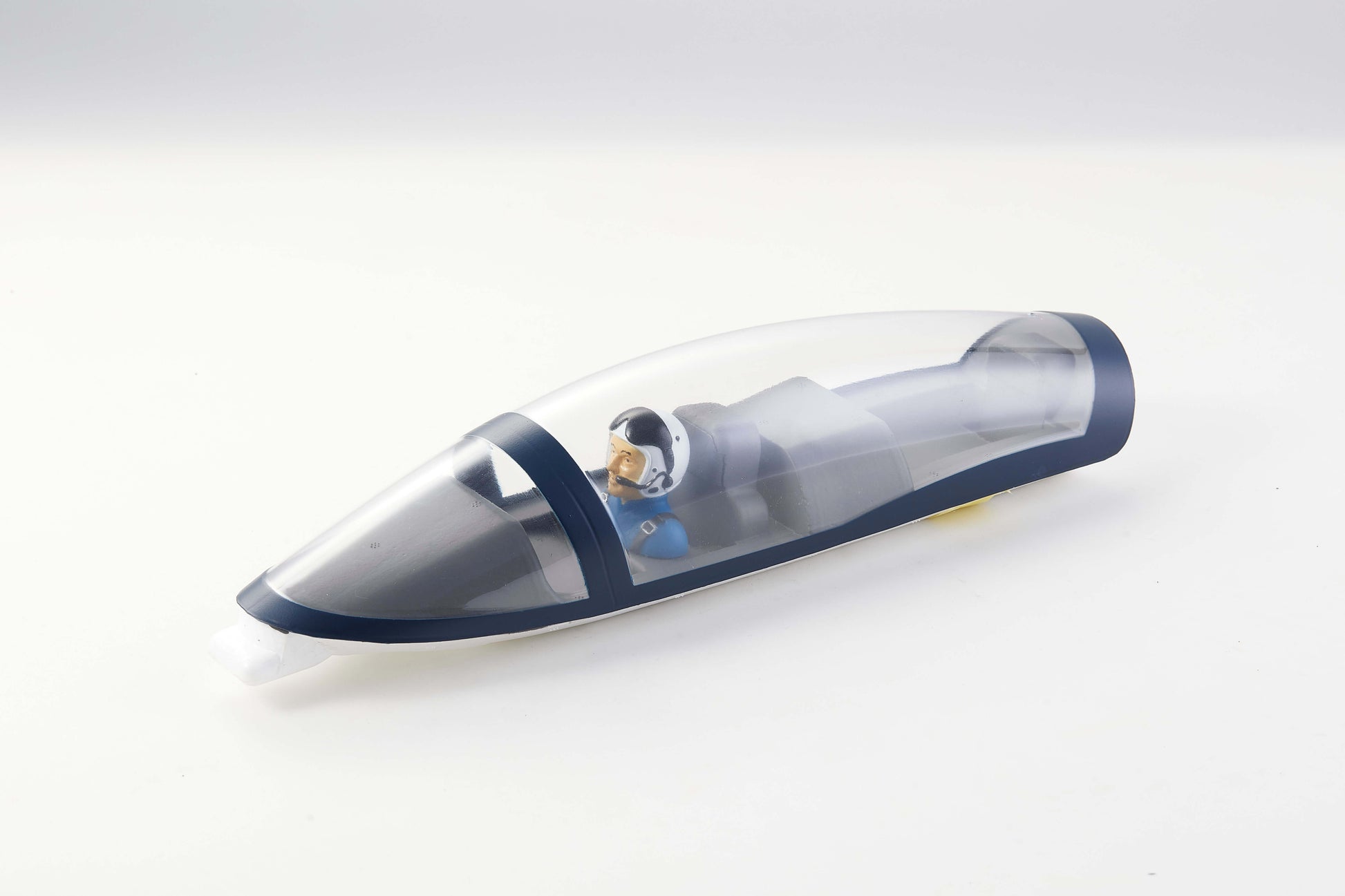 Clear cockpit canopy for 70mm Viper RC model with pilot figure