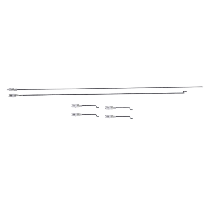 Linkage rods for RC models with connectors for precise control.