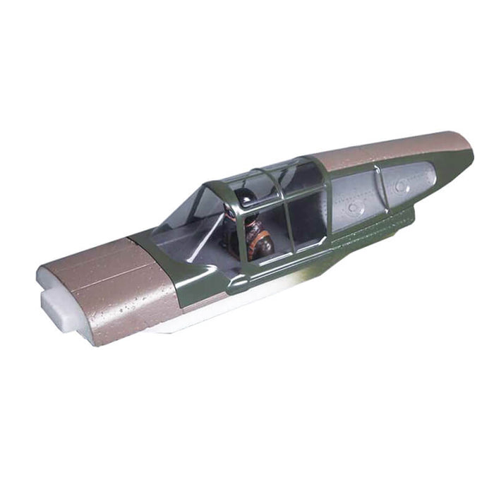 1400mm P-40B cockpit model with detailed green and brown paint scheme