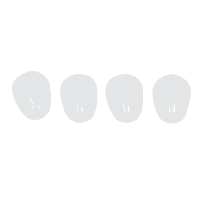 Four light-gray gel pads for RC model accessories