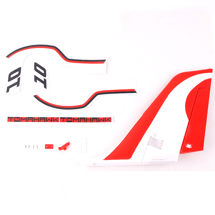 80mm Futura V3 vertical stabilizer components and '70' decals
