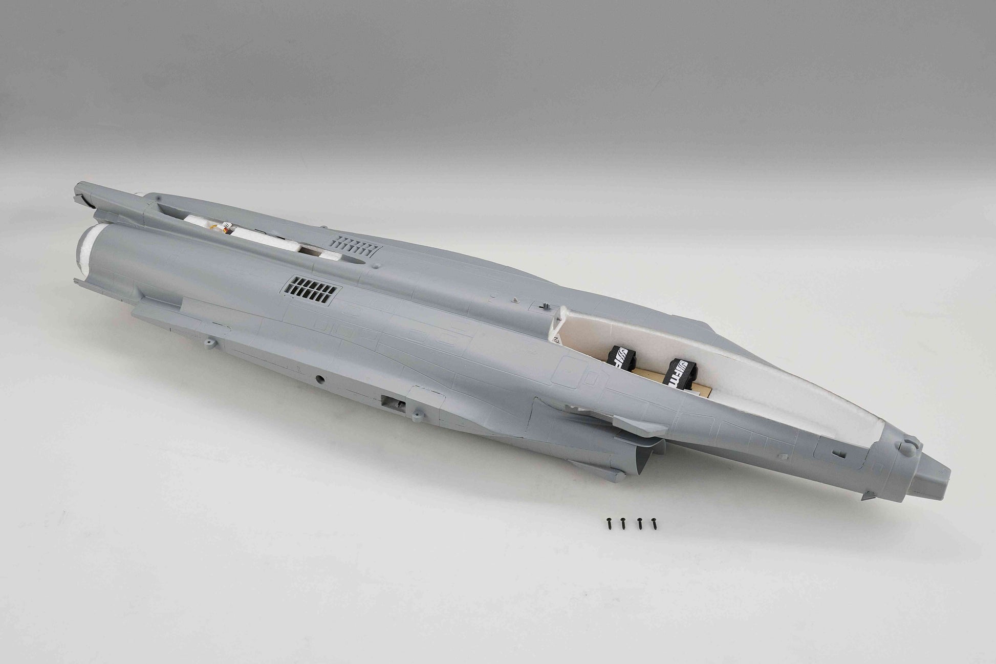 64mm Rafale EDF jet fuselage model for Pre-Order, gray color with detailed structure
