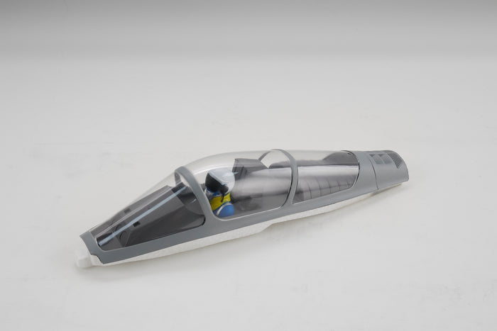 Cockpit canopy for 64mm Rafale EDF jet with pilot figure
