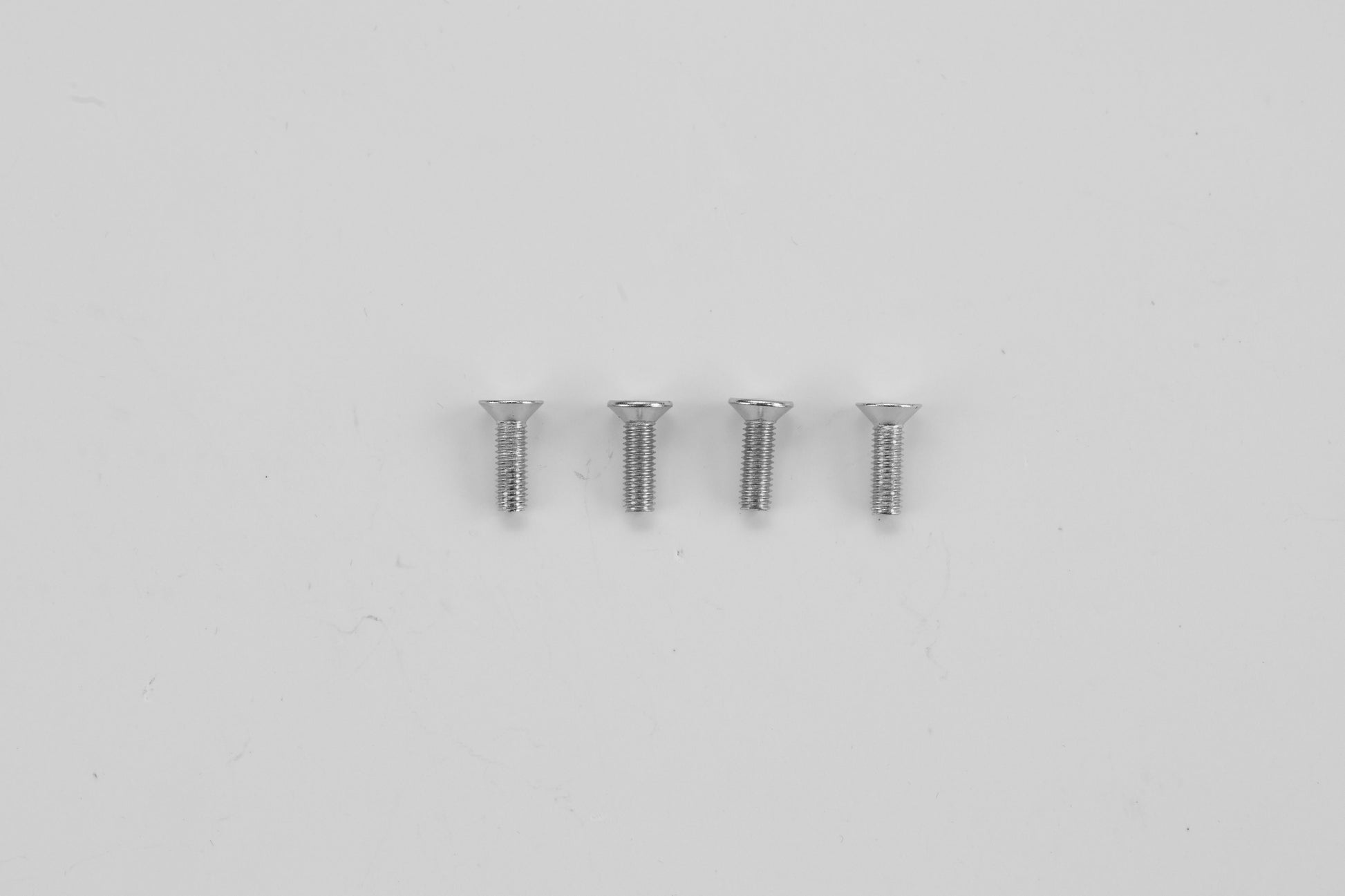 Screw set for 64mm Rafale EDF jet, four silver screws in a row