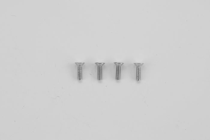 Screw set for 64mm Rafale EDF jet, four silver screws in a row
