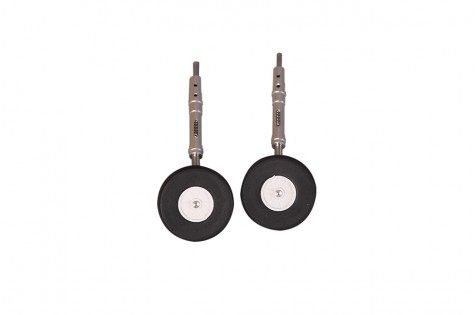 70MM F-16C CNC metal main landing gear set with dual wheels