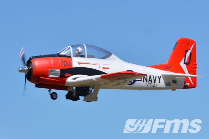 FMS 1400mm T-28D Trojan V4 Red PNP (Only Shipped to Canada)