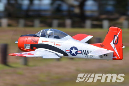 FMS 1400mm T-28D Trojan V4 Red PNP (Only Shipped to Canada)