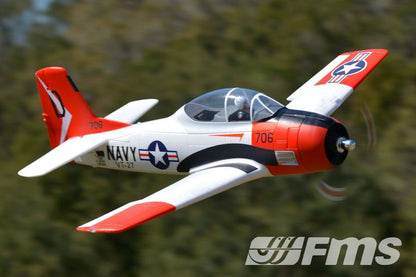 FMS 1400mm T-28D Trojan V4 Red PNP (Only Shipped to Canada)